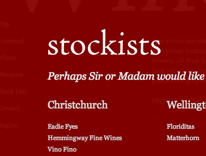 Stockists