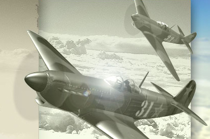 Detail photo of planes on the home page